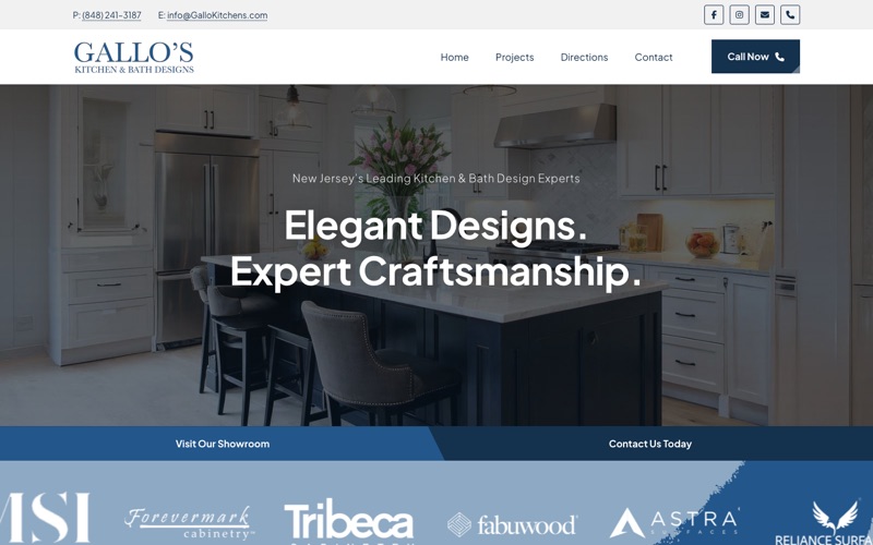 Gallo's Kitchen and Bath Designs homepage